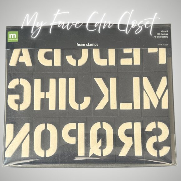 NEW***Making Memories Scrapbooking Foam Alphabet Stamp set - Picture 1 of 4